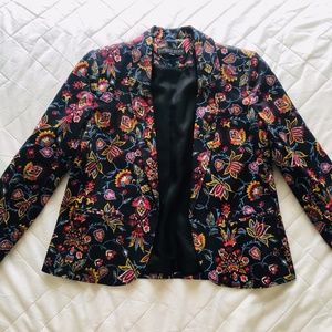 Topshop Petite Floral Blazer